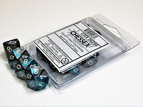 Steel-Teal, White