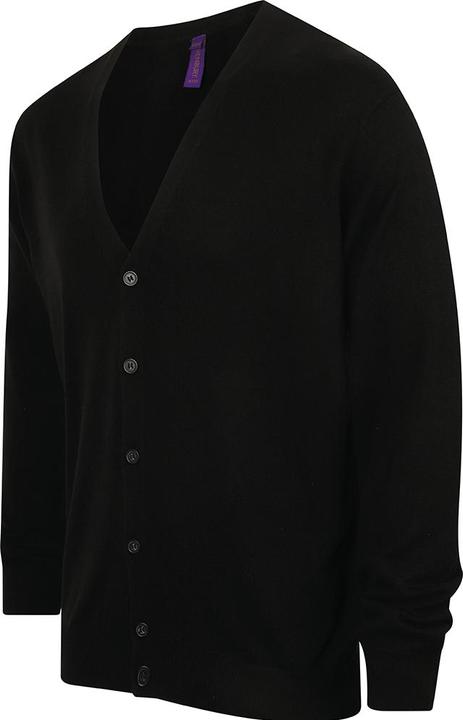 Image du produit Henbury Cardigan en maille fine avec encolure en V (XS)