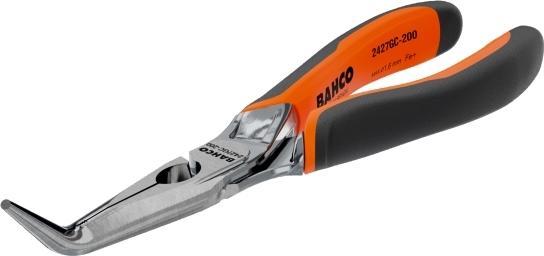 Produktbild Bahco ERGO Flachrundzangen mit Öffnungsfeder, Zwei-Komponenten-Griffen und um 45° abgewinkelter Spitze (160 mm)