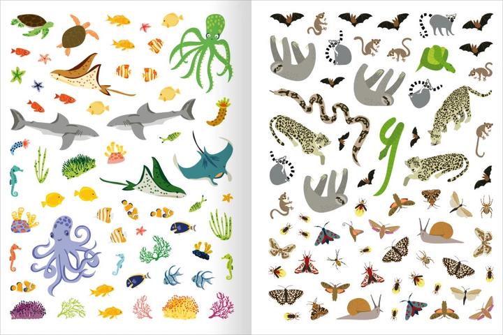 Actual product image Das superdicke Stickerheft - Tiere