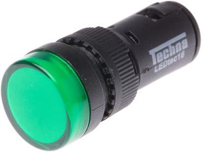 Produktbild RS PRO LED Indicator 16mm Green 230Vac