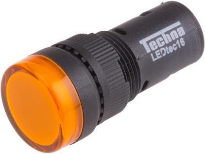 Produktbild RS PRO LED Indicator 16mm Yellow 12Vac/dc