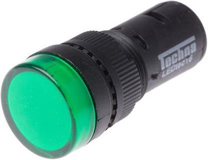 Produktbild RS PRO LED Indicator 16mm Green 24Vac/dc