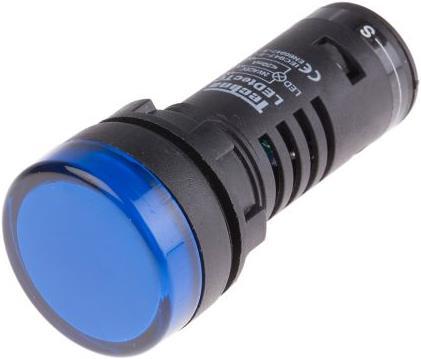 Produktbild RS PRO LED Indicator 22mm Blue 24V Test Circuit