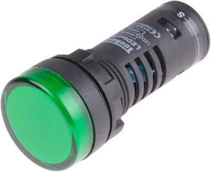 Produktbild RS PRO LED Indicator 22mm Green 110V Test Circ