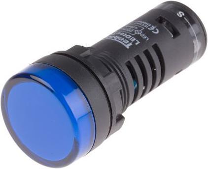 Produktbild RS PRO LED Indicator 22mm Blue 230V Test Circ