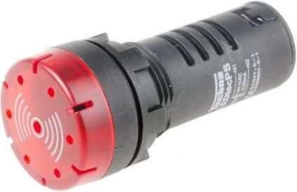 Produktbild RS PRO LED Indicator With Sounder 22mm Red 24V