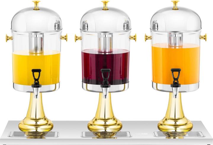 Actual product image Royal Catering Juice Dispenser - 3 x 8 L - cooling inserts