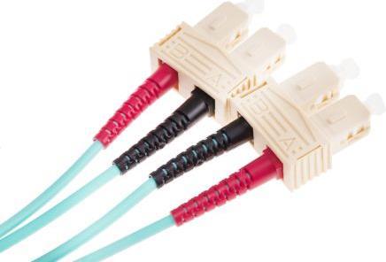 Produktbild RS PRO Patchcord Multi Duplex SC - SC Aqua 1m (1 m)