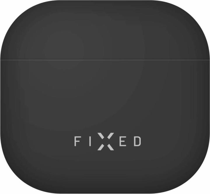 Produktbild Fixed Ultradünne Silky Silikonhülle für Apple AirPods 4 Schwarz (Kopfhörer Hülle)