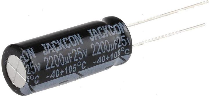 Produktbild RS PRO 2200uF Aluminium Electrolytic Capacitor 25V dc, Radial, Through Hole