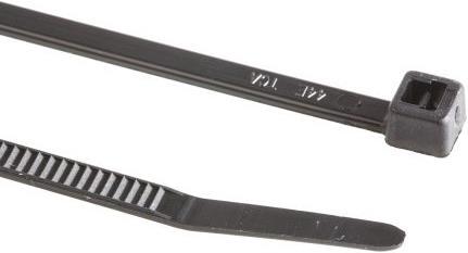 Actual product image HellermannTyton Cable tie black 295x3.6mm (Plastic cable ties, 290 mm, 100 pcs.)