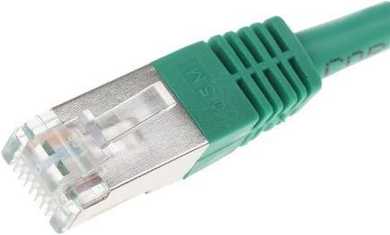 Actual product image RS PRO Patch cable Cat.6 S/FTP green 0,5m (S/FTP, CAT6, 0.50 m)