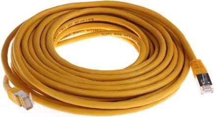 Produktbild RS PRO Patchkabel Kat.6 S/FTP gelb 10m (S/FTP, CAT6, 10 m)