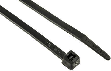 Image du produit HellermannTyton T50M Bk Cable Tie - 245 x 4.6mm (Serre-câbles en plastique, 245 mm, 100 pcs)