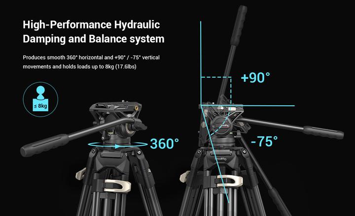 Immagine prodotto SmallRig AD-01 supporto per testa fluida ad alte prestazioni (Metallo)