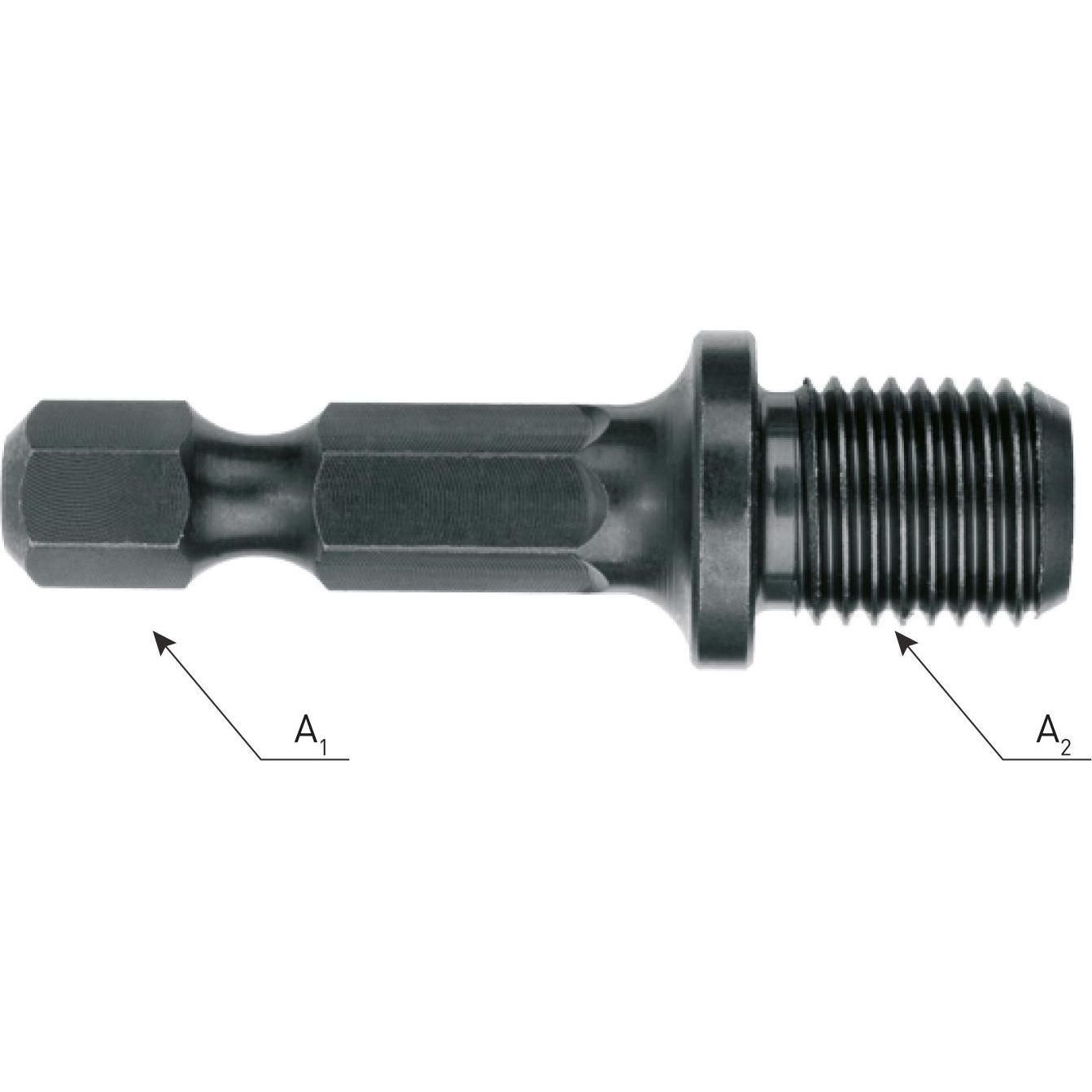 Rotec, Chiave a bussola, 181.9001 Adapter 1/4" E6.3 > 3/8" -24 UNF (945138) (Adattatore di bit)
