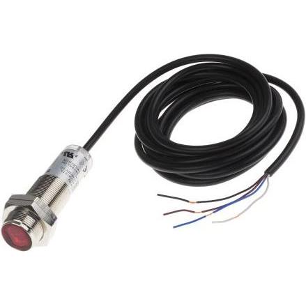 Thumbnail - Rs Pro Sensor fotoelektrisch M18 NPN diffus 2m, Automatisierung