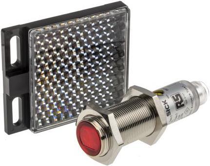 Actual product image RS PRO Sensor photoelectric M18 NPN refl. M12 (Sensor)