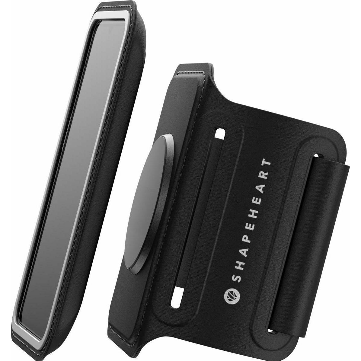 Shapeheart Magnetisches Sportarmband, Smartphone Sportarmband, Schwarz