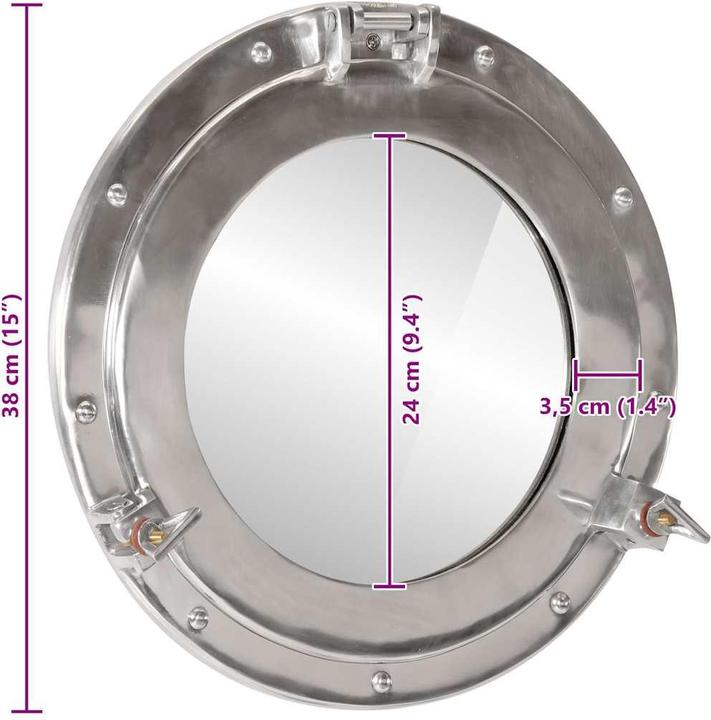 Image du produit vidaXL Bullaugen Spiegel (38 cm)