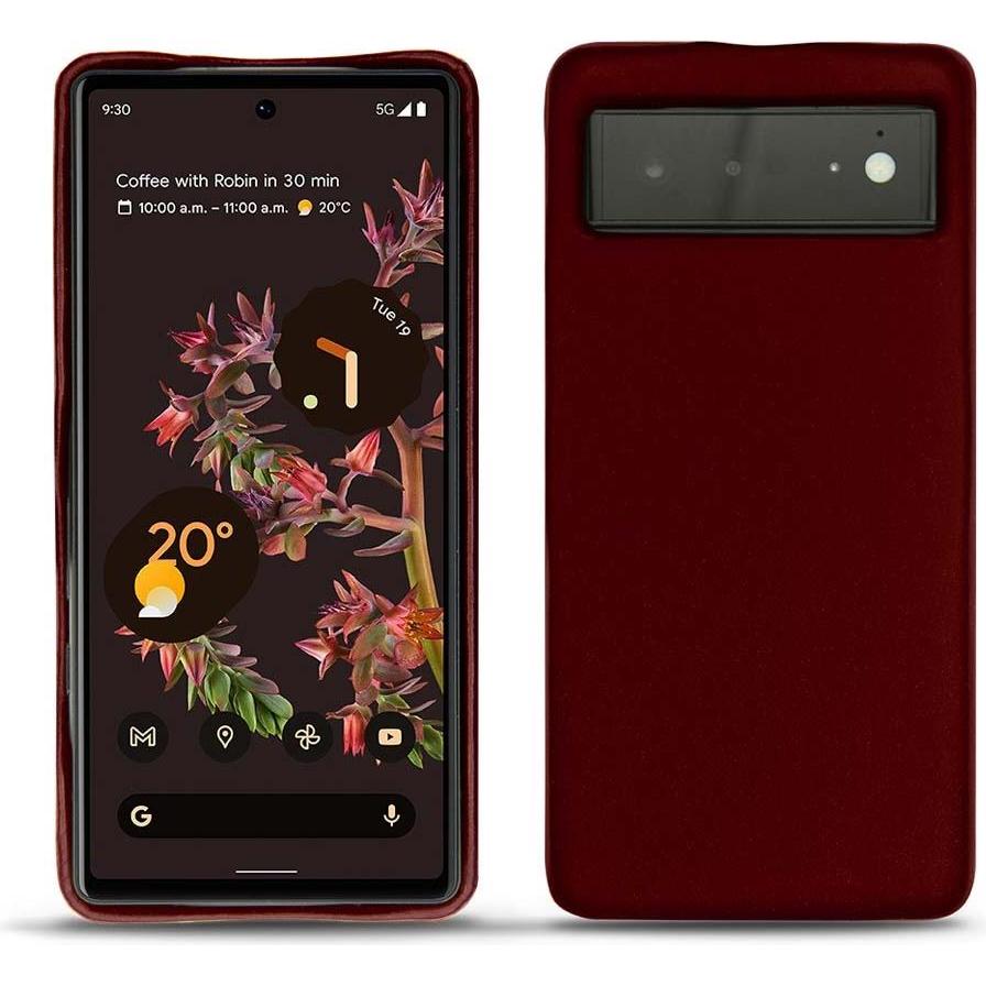 Noreve Lederschutzhülle (Google Pixel 6), Smartphone Hülle, Rot