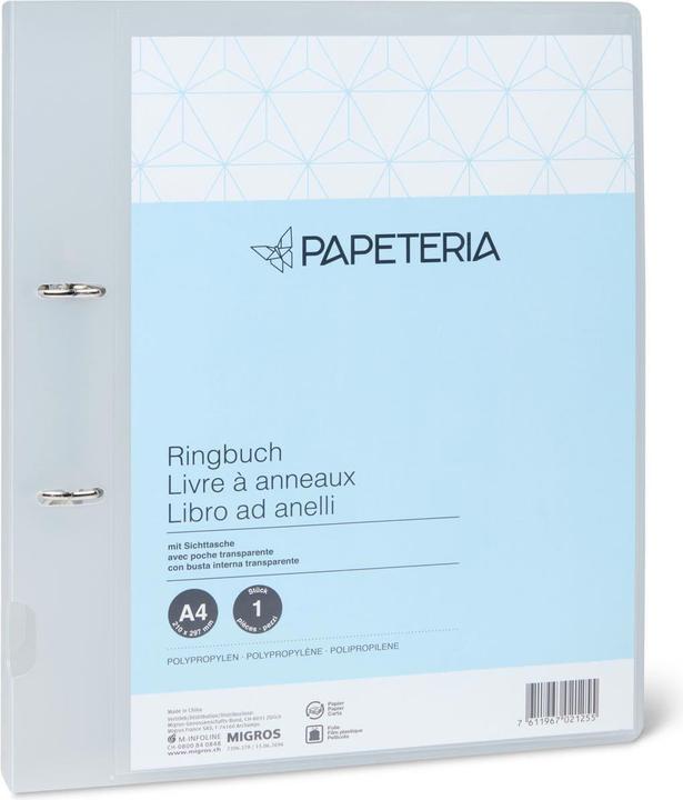 Produktbild Papeteria Ringbuch A4 mit Sichttasche