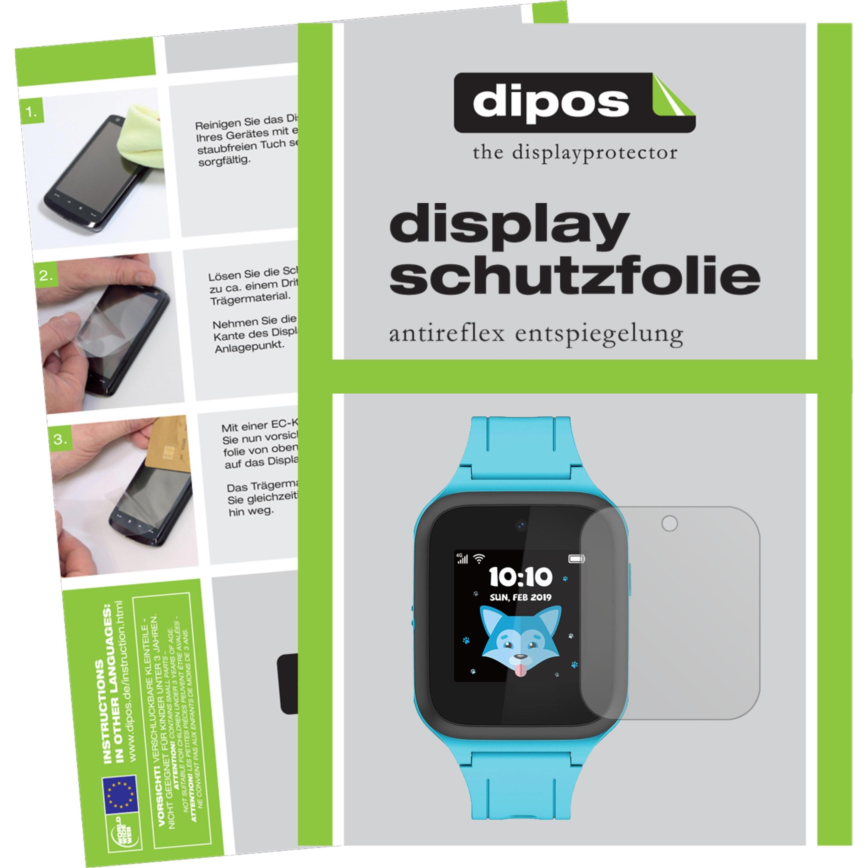 Dipos Displayschutzfolie Antireflex, Smartwatch Schutzfolie, Transparent
