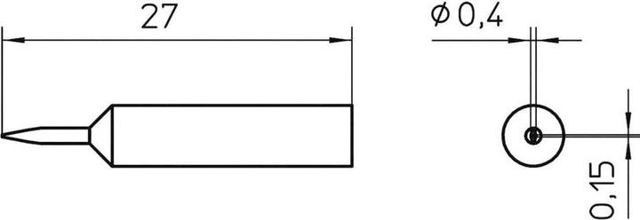 Produktbild Weller Erem XNT 1SC 0,5 x 0,15 mm (1 Sp./Pack.) (Lötspitze)