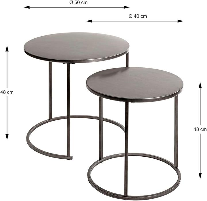 Image du produit HAKU Möbel Beistelltisch 2er Set