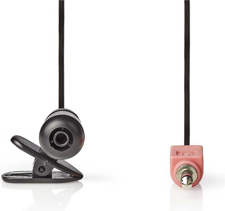 Immagine prodotto Nedis MICCJ100BK Microfono cablato a clip da 3,5 mm nero