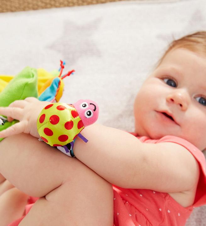 Actual product image Tomy Hand and foot rattle set