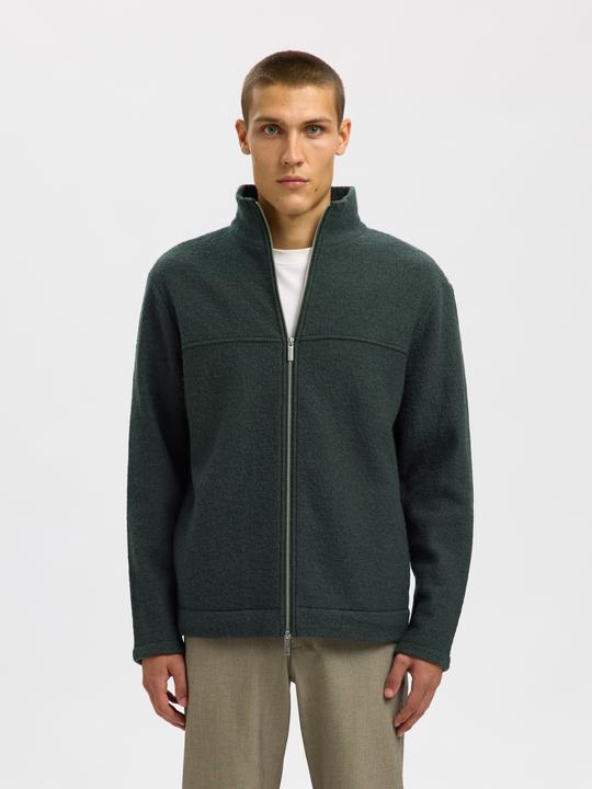 Produktbild Selected Homme 100% Woll Strickjacke mit Reissverschluss (L)
