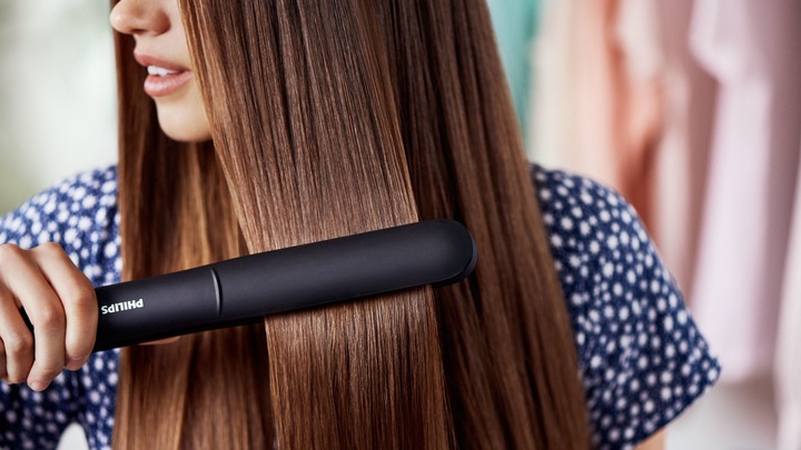 Actual product image Philips Hair Straightener BHS376/00 Ceramic heating system, Number of temperature settings 6, Temperature ( (Straightening iron)