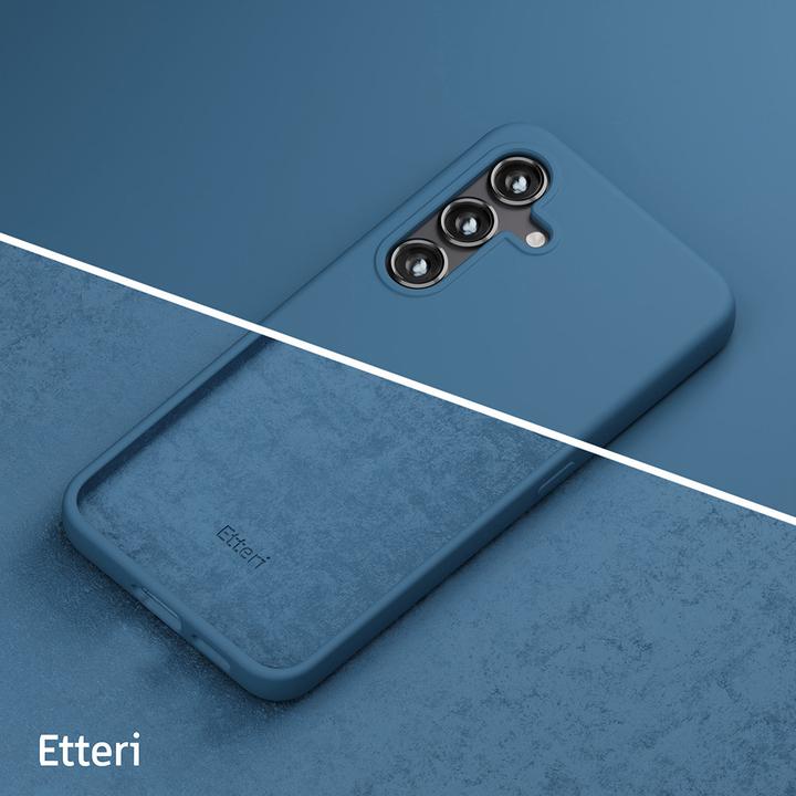 Actual product image Etteri Silicone case for Samsung Galaxy A36 5G dark blue (Samsung Galaxy A36)