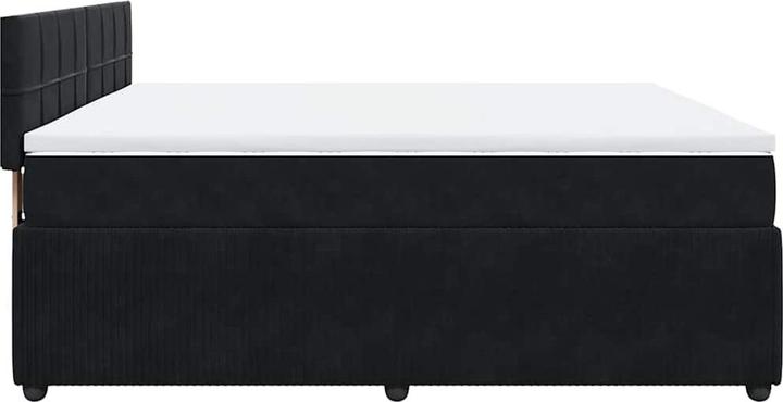 Produktbild vidaXL Bo x springbett mit Matratze 200 x 200 cm Samt (200 x 200 cm)