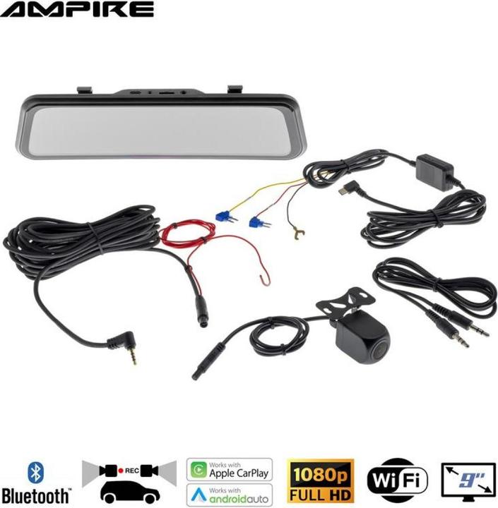 Produktbild Ampire Apple CarPlay Spiegelmonitor (Android Auto, Apple Carplay)