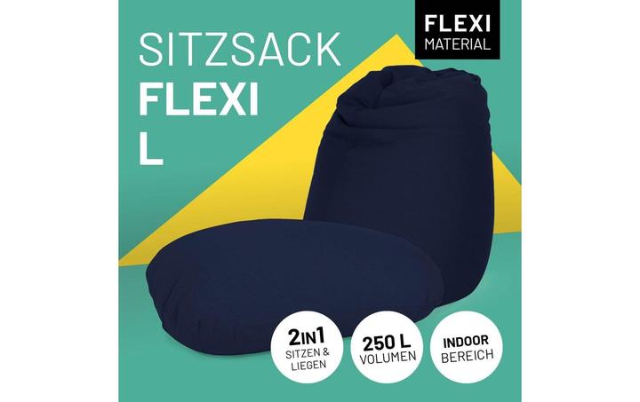Actual product image Lumaland Sitzsack Flexi Comfort 320 L, Nachtblau