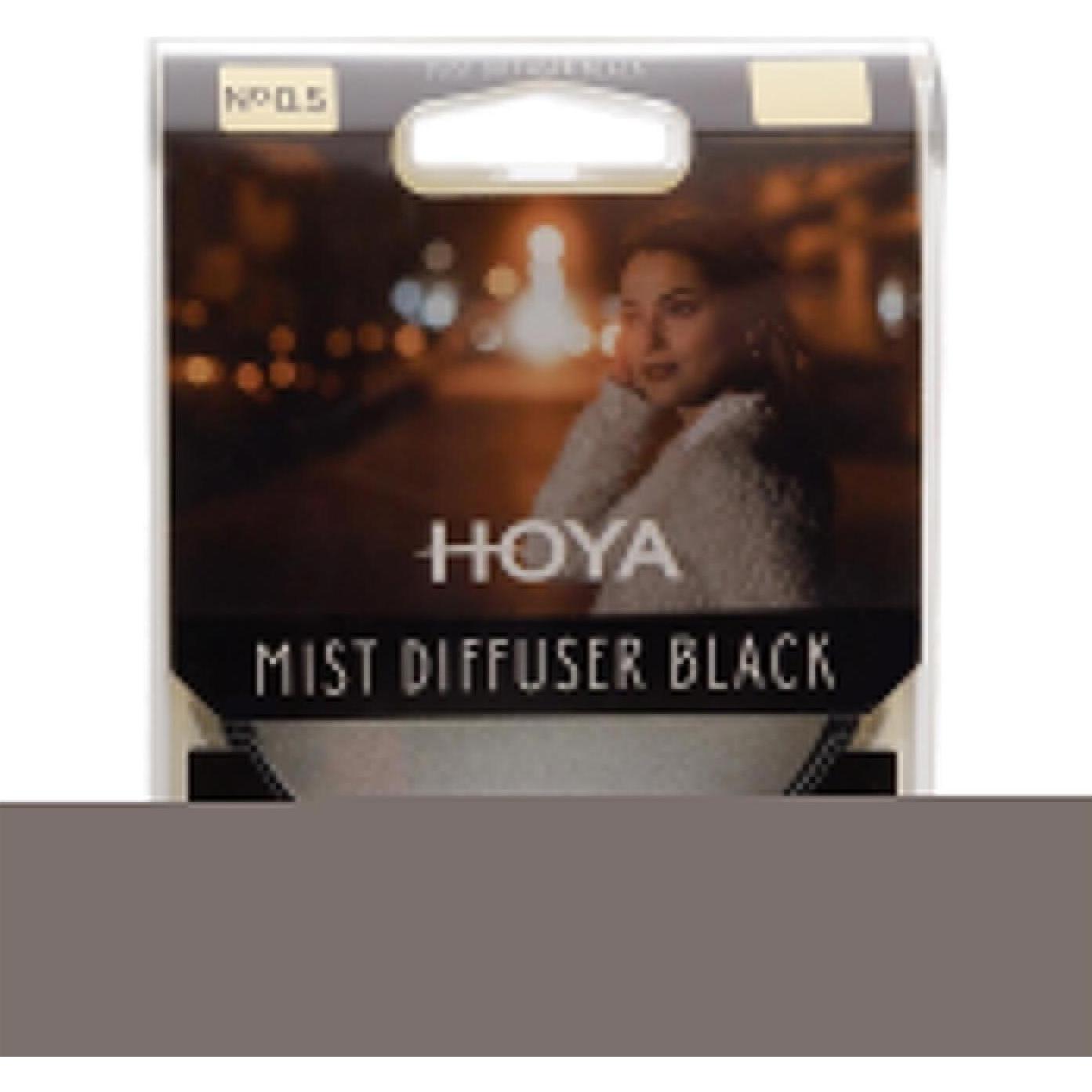 Hoya Mist Diffuser Black No0.5 (58 mm, Effekt Filter, 58 mm), Objektivfilter, Schwarz