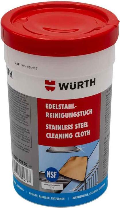 Image du produit Würth Chiffon de nettoyage pour l'acier inoxydable (30 pcs)