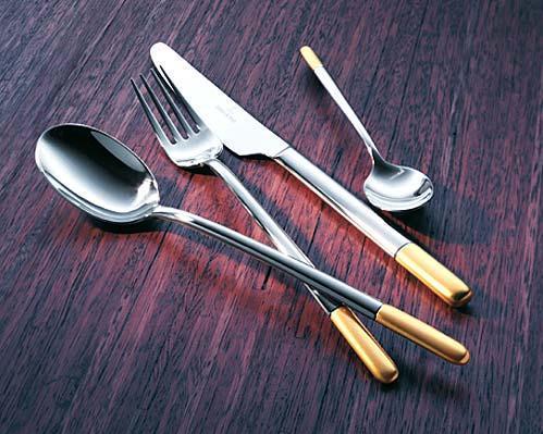 Produktbild Villeroy & Boch Tafelbesteck 70tlg. Ella teilvergoldet (70 Stk., Besteck Set)