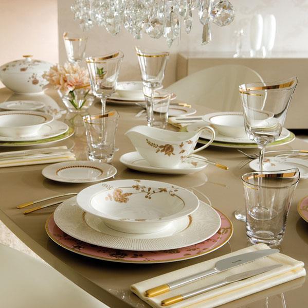 Produktbild Villeroy & Boch Tafelbesteck 70tlg. Ella teilvergoldet (70 Stk., Besteck Set)