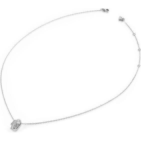Guess, Ciondolo collana, - Tender silver necklace with Nuances crystals JSBN04508JWRHT/U, (Argento)