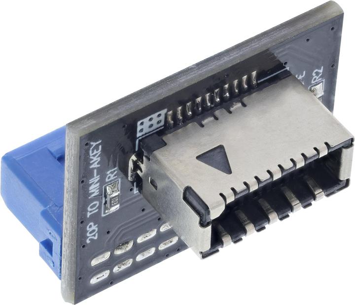 Produktbild InLine ® USB 3.0 zu USB 3.1 Frontpanel Key-A Adapter intern