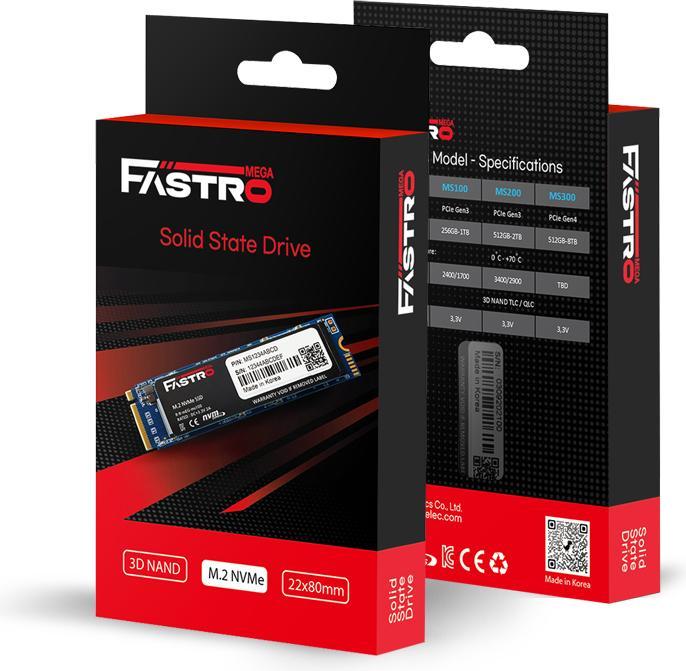 Actual product image Fastro MS200 (2000 GB, M.2 2280)
