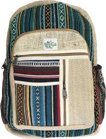 Actual product image Bekos Large Hemp Fibre Zipper Backpack (30 l)
