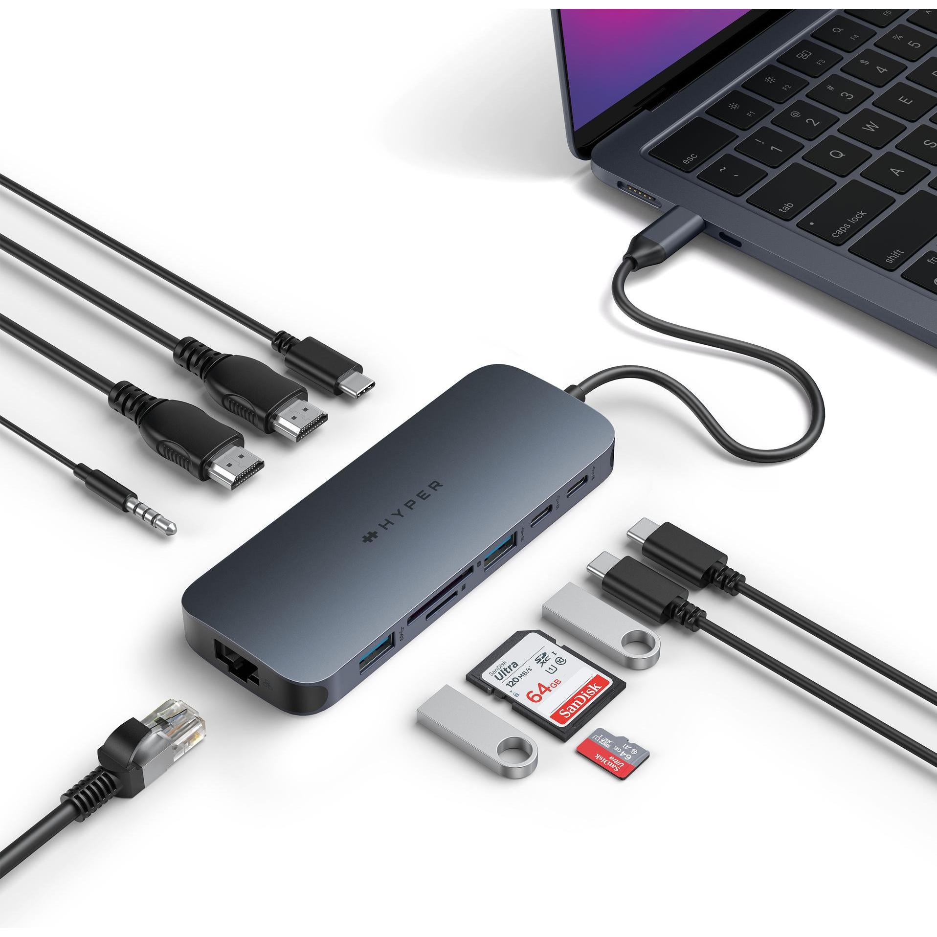 Thumbnail - Hyper HyperDrive Next (USB-C, 4 Ports), Dockingstation + USB Hub, Schwarz