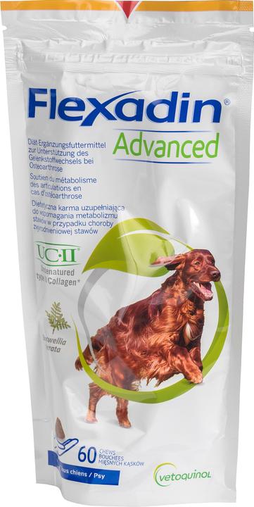 Image du produit Vetoquinol Flexadin Advanced - Friandises pour chiens - 60 comprimés (Adulte, 60 pcs, 180 g)