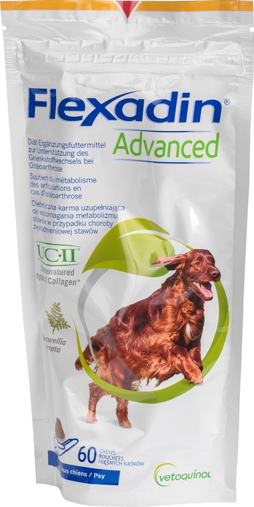 Immagine prodotto Vetoquinol Flexadin Advanced - Snack per cani - 60 compresse (Junior, Adulto, Senior, 60 pz., 180 g)