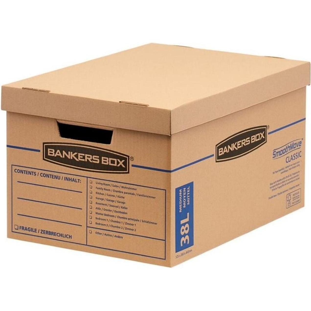 Fellowes, Dokumentenablage, Archivschachtel Smoothmove Classic Braun